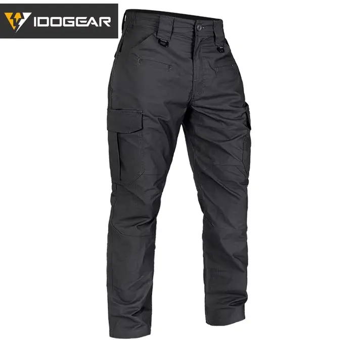 Pantalon cargo tactique IDOGEAR BSR homme léger stretch pêche randonnée sport EDC