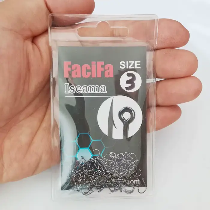 Hameçons de pêche à la carpe Iseama 100/50/25 pièces - Hameçons circulaires déportés pour pêche en mer