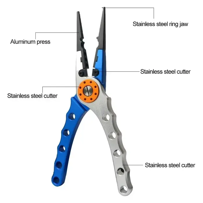 Fishing Pliers Line Cutter Multifunctional Knot Aluminum Alloy Scissors Hook Rem
