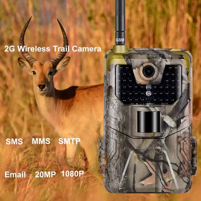 HC900M caméra chasse 20MP 1080P avec envoi SMS MMS boîtier métal étanche vision nocturne 2G