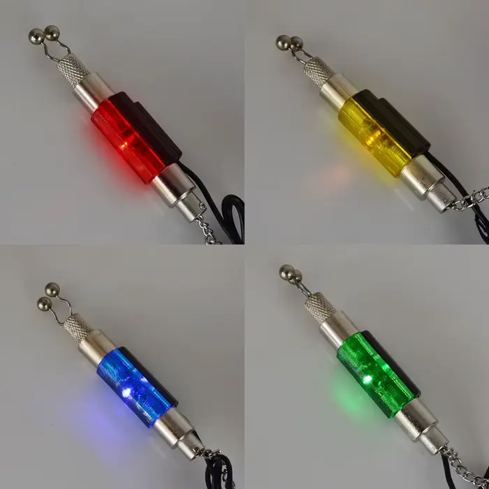Set de 4 indicateurs LED Swinger pour pêche à la carpe - Alarmes de touches avec balanceurs