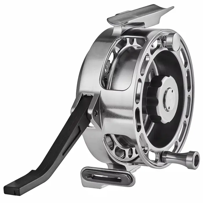 Moulinet fly fishing automatique grand arbor 75mm en aluminium CNC - Pour pêche à la nymphe en rivière