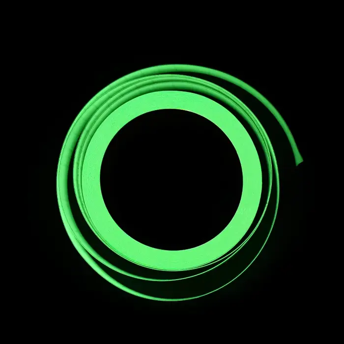 Ruban adhésif fluorescent vert brillant pour pêche, signalisation et décoration, autocollant lumineux dans le noir