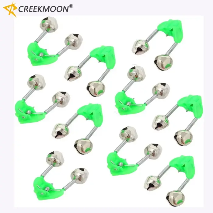 Lot 10 clips sonores pêche glace hiver - alarmes morsure pour canne accessoires cadeaux