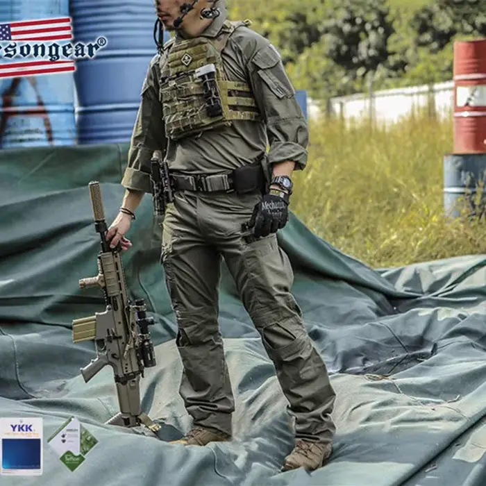 Uniforme combat G4 Emersongear BDU tactique avec protections pêche chasse paintball airsoft