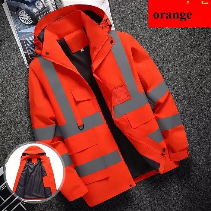 Veste travail pêche professionnelle - Vêtement technique avec bandes réfléchissantes
