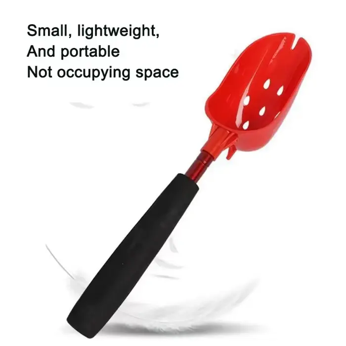 Cuillère lance-appâts rétractable - louche pêche légère manche long antidérapant accessoire amorçage