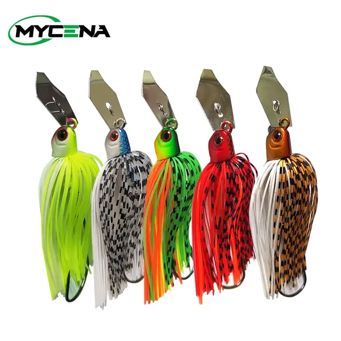 Leurre chatterbait spinnerbait weedless pour brochet sandre et perche, leurre buzzbait anti-herbes