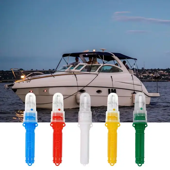 Lampe LED de pêche étanche à double flash - Signalisation maritime pour filets et bouées - Lumière d'avertissement