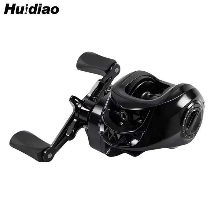 Moulinet baitcasting Huidiao débutant 7.2:1 avec frein magnétique 12 niveaux - 10KG max