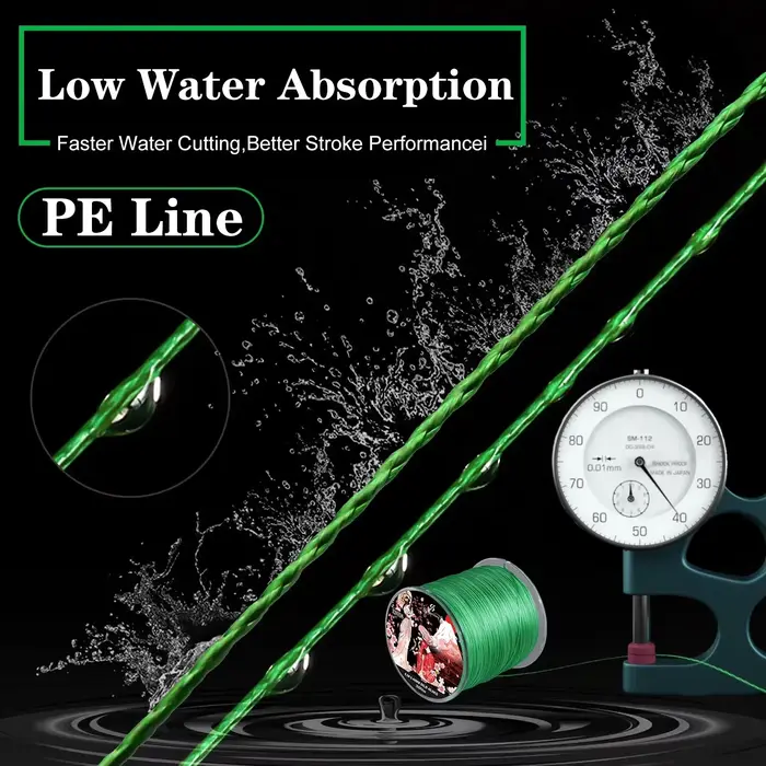 Ligne Sougayilang Braided X8 100/300M 22-88LB multifilament japonaise pour black bass, brochet, carpe