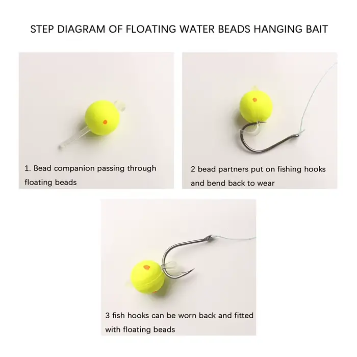Flotteurs bicolores EPS 20PCS - Billes de flottaison ultra-légères pour pêche fine et précise