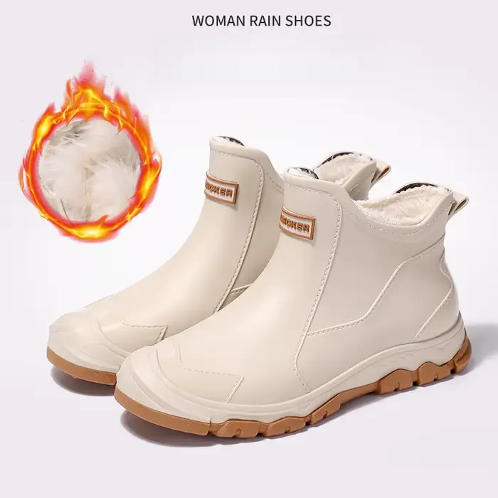 Bottes de pêche courtes imperméables anti-dérapantes pour homme - Style coréen tendance