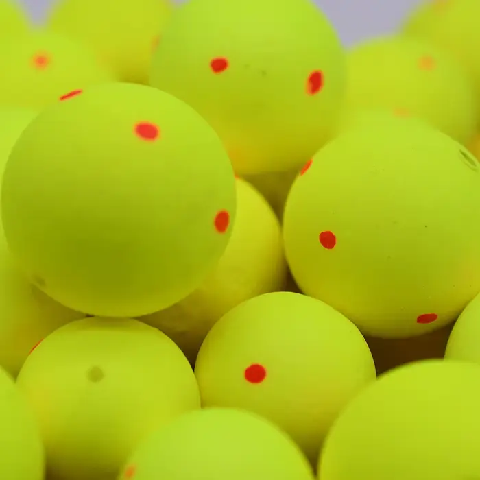 20Pcs flotteurs pêche boules EPS ultra-légères jaunes - accessoires flottabilité pour appâts