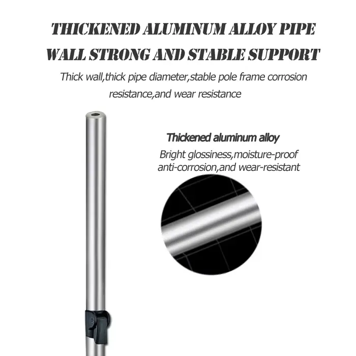 Support de canne à pêche télescopique en alliage d'aluminium renforcé - Porte-canne robuste pour pêche fixe