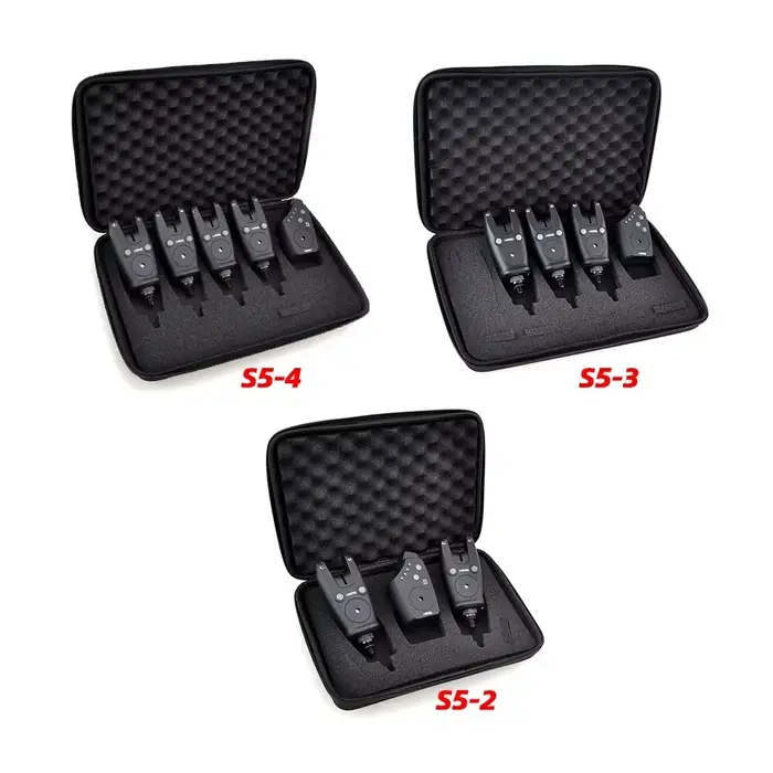 Hirisi S5 Kit d'Alarme de Touche Carpe Sans Fil Étanche - Détecteur de Prise Accessoires Pêche