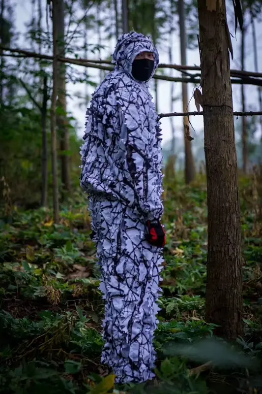 Combinaison neige feuille camouflage russe hiver ghille premium survie forêt arctique pêche glace
