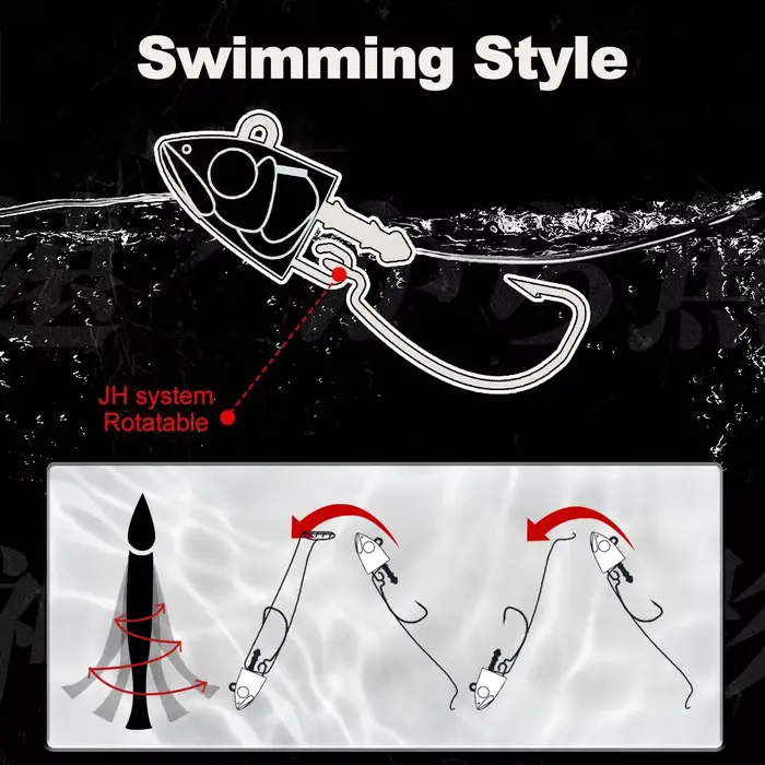 Leurre souple Hunthouse T. Minnow avec tête de jig 7g à 120g pour la pêche du