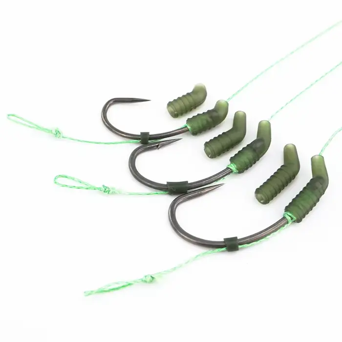 Hirisi 60 pièces manchons anti-emmêlement pour pêche à la carpe - Accessoires de montage avec aligneur de hameçons