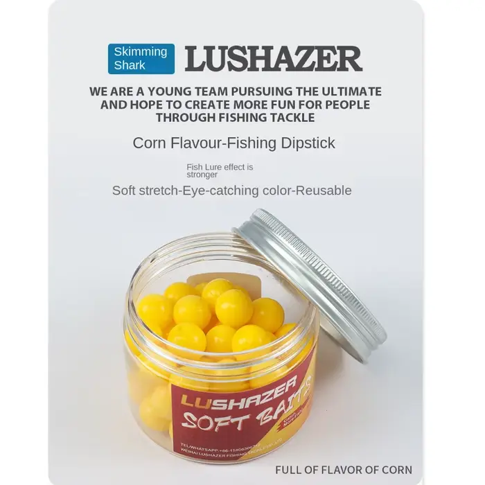 Boîte fishing tackle 2024 jelly bait fruity bean - appâts artificiels fruités pour pêche carpe