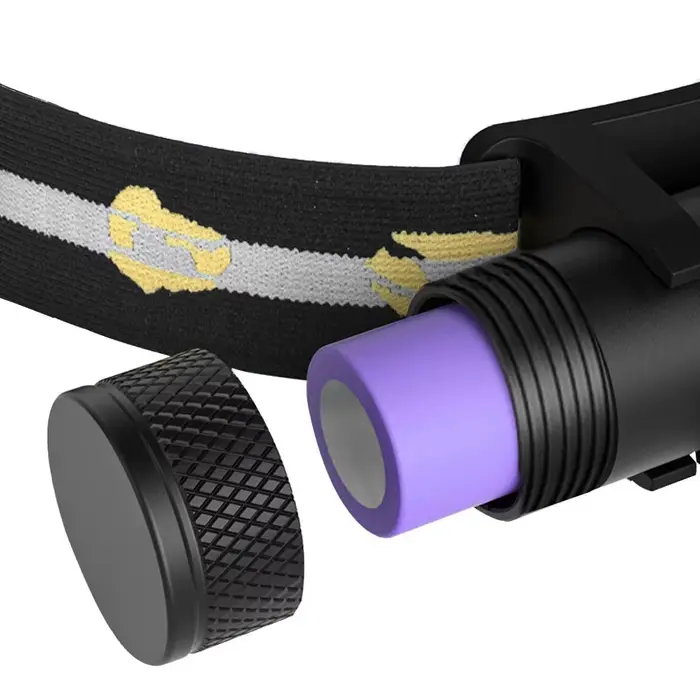 Nouvelle lampe frontale mini LED rechargeable Type-C blanc/rouge pour pêche et chasse - Compacte