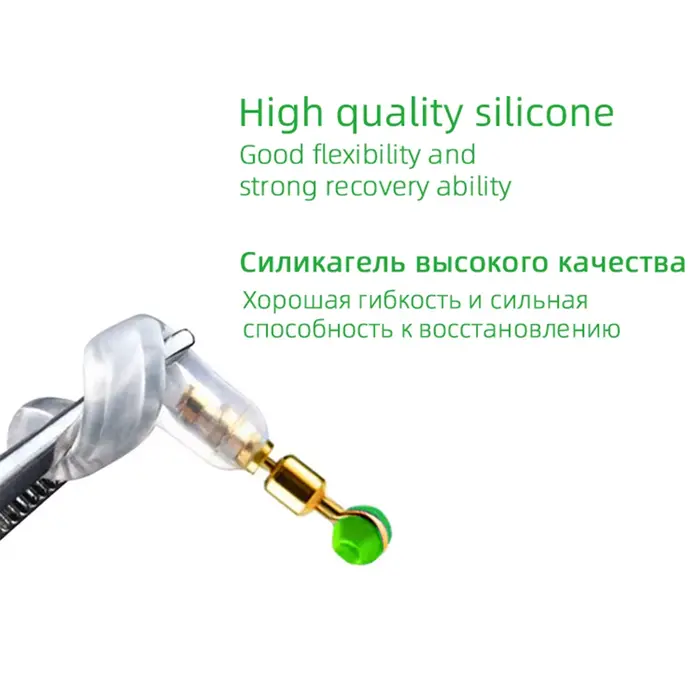 Porte-flotteur pêche 10 pièces silicone tête cuivre rotatif 360° anti-nœud accessoires canne