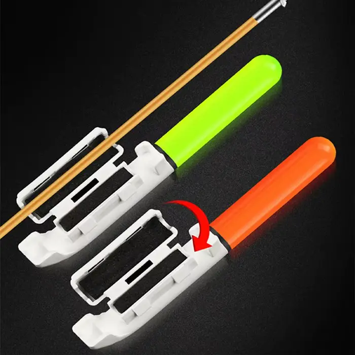 Lampe LED étanche pour canne à pêche avec flotteur amovible et pile utile pour la pêche de nuit