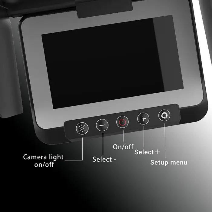 Caméra de pêche portable avec moniteur LCD 4.3" et vision nocturne infrarouge pour pêche sur glace