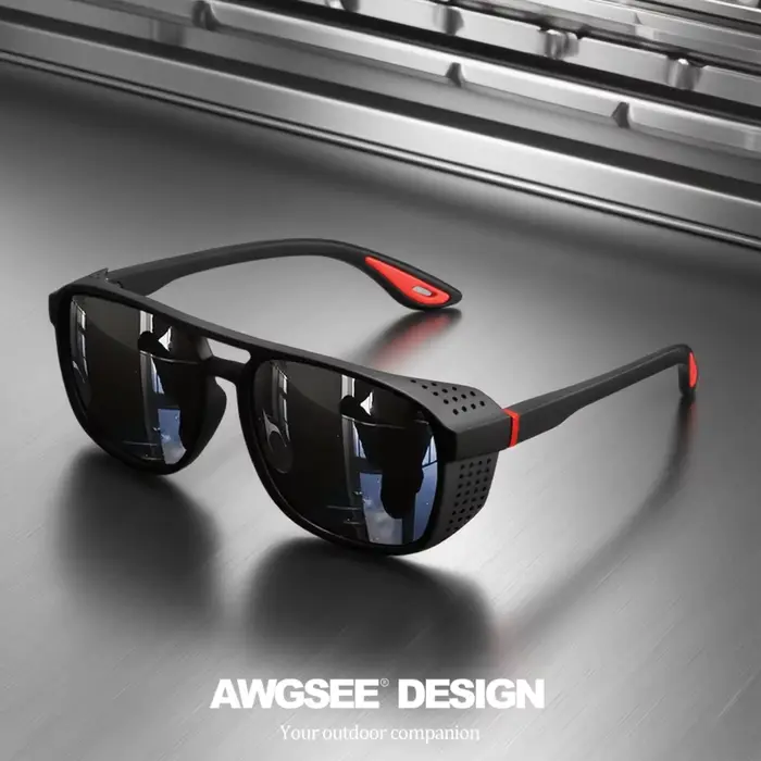 Lunettes de sport professionnelles polarisées - Protection UV400 et anti-vent pour cyclisme running