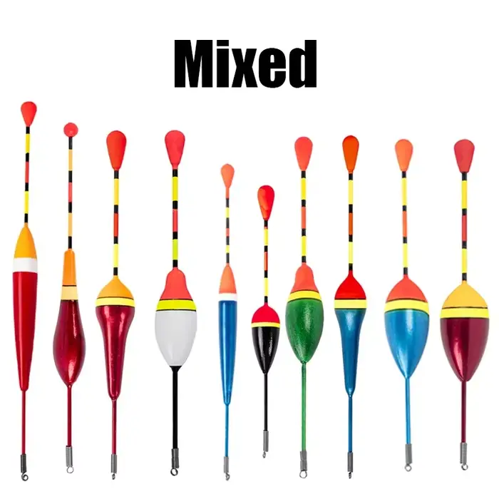 10Pcs lot promotion flotteurs mousse mixte tailles couleurs - accessoires pêche essentiels