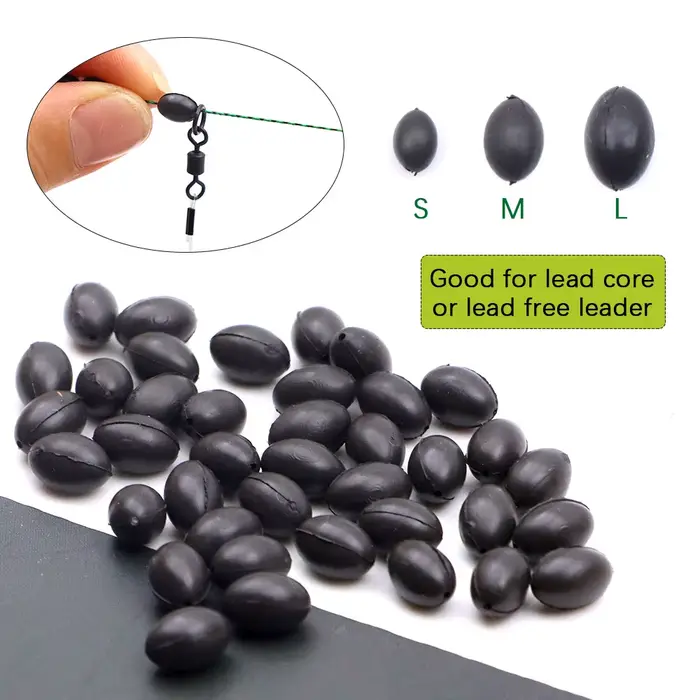 10 perles en tungstène sans plomb pour ligne leader chod rig, accessoires carpe et pêche à