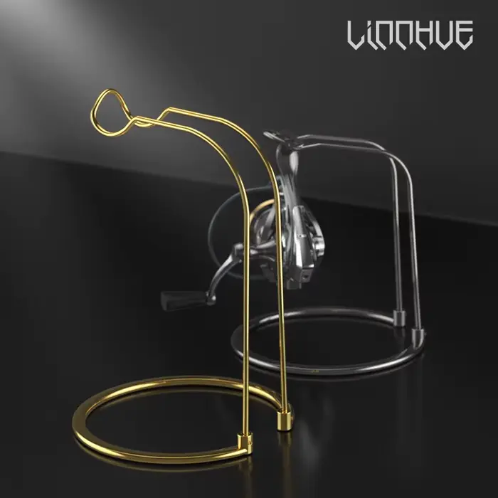 Support de rangement pour moulinet de pêche en acier inoxydable - Présentoir durable pour moulinets spinning