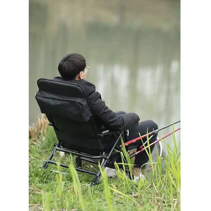 Chaise pêche pliante européenne portable confortable pour sessions longues rivière étang