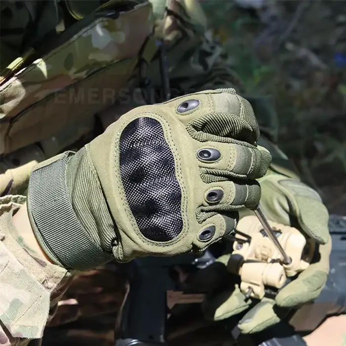 Gants tactiques full finger Emersongear EM9347 - Protection main pour pêche, milsim et entraînement outdoor