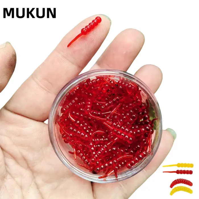 Set 120 leurres souples bioniques MUKUN appâts artificiels haute performance pour carnassiers