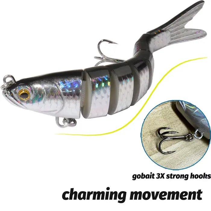 Swimbait multi-articulé 11g 16g 27g - leurre lent coulant pour pêche du brochet et carpe