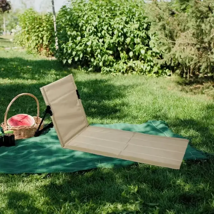 Chaise pliante de jardin et pêche légère avec dossier pour confort optimal en extérieur