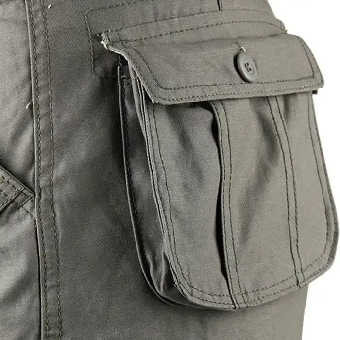 Pantalon cargo militaire ample multi-poches homme - Vêtements pêche pratique