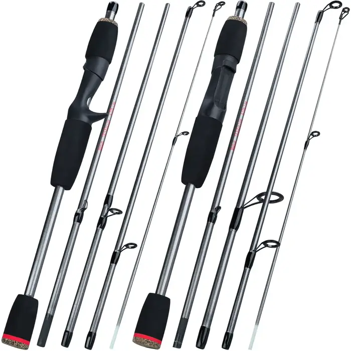 Canne spinning Sougayilang 1.8m 5 sections légère résistante pêche voyage eau douce portable