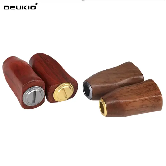 Poignée de moulinet en bois pour customisation S/D - Accessoire DIY pour spinning et baitcasting