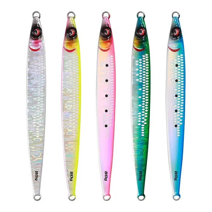 Leurre jigging SARDINE JIGGINGPRO 40-100g - Slider UV long cast pour pêche mer profonde carnassiers