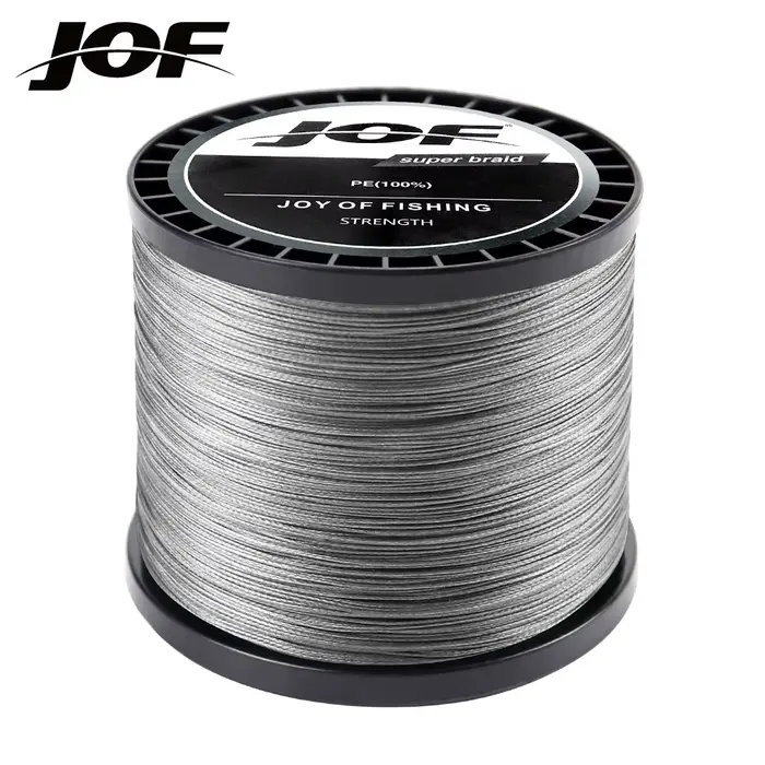 Ligne de pêche tressée JOF X12 12 brins multicolore pour mer - 33 à 150LB longueur 300M à 1000M