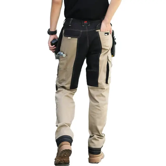 Pantalon cargo léger homme pêche - Respirant genouillères tactique pour randonnée et travail extérieur