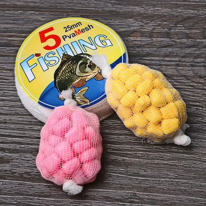 Filet soluble PVA 5M pour pêche à la carpe - Diamètres 25/37/44mm, emballage d'appâts qui se dissout dans l'eau