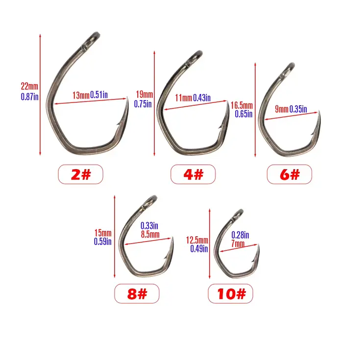 50 hameçons micro-barbelés Hirisi PTFE pour montages fins et pêche discrète des poissons méfiants