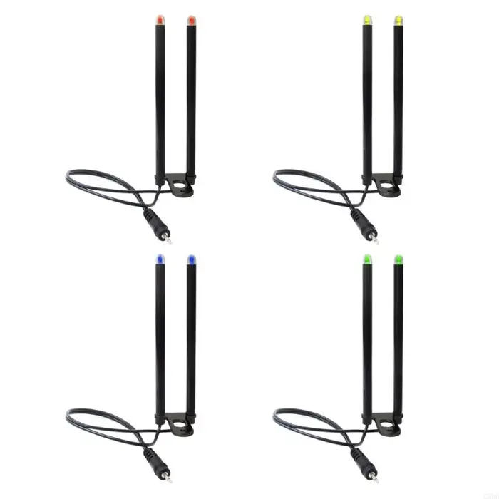 Barre oreille décrochage pêche G6DE avec LED : alarme portable anti-vent pour morsures