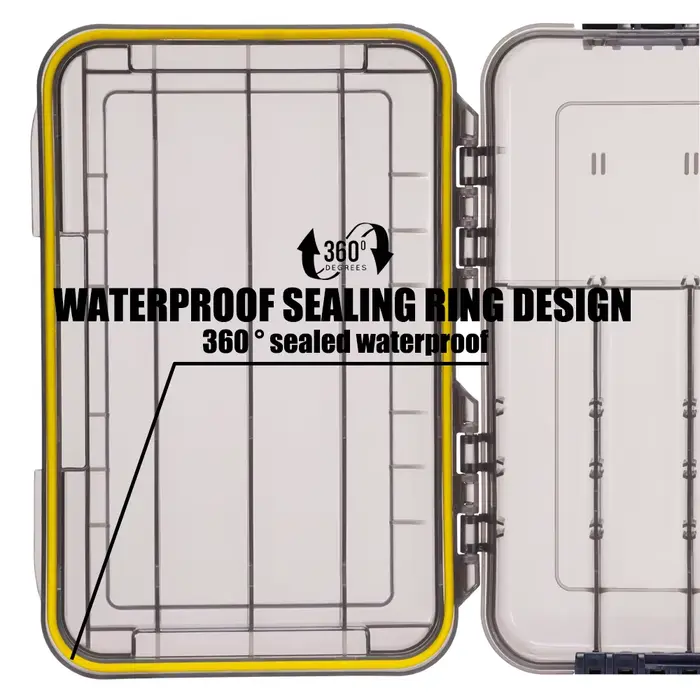 Boîte de pêche étanche SAMOLLA grande capacité, rangement pour leurres hameçons et accessoires de pêche portables