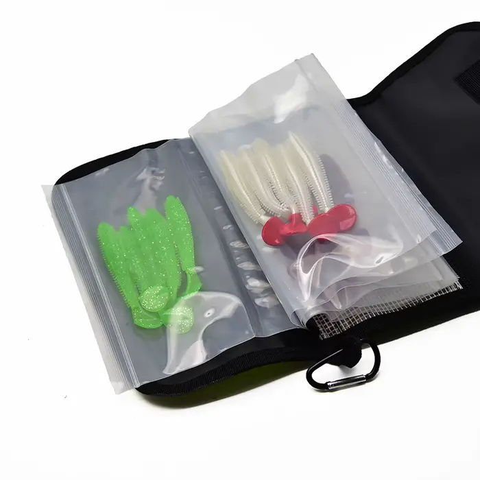 Sac de rangement PVC Luya pour leurres artificiels - compartimenté étanche accessoires pêche