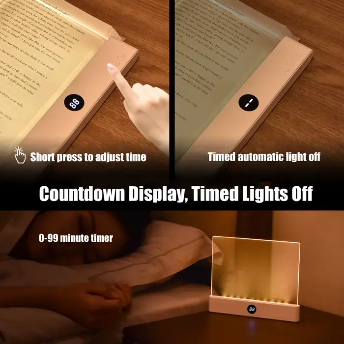 Lampe de lecture LED pour préparation de matériel de pêche nocturne - Protection des yeux USB