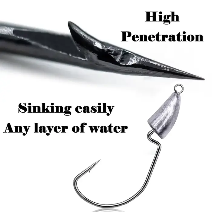 Têtes plombées métal 10 pièces 3.5g à 20g pour montage texas rig et pêche au leurre crankbait